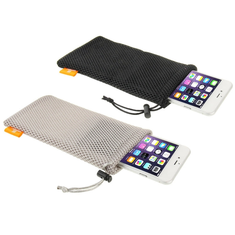 18 PCS Mixed Colors HAWEEL Nylon Mesh Pouch Bag Kit with Candy Cans Package for up to 5.5 inch Screen Phone, Size: 18.5cm x 9cm