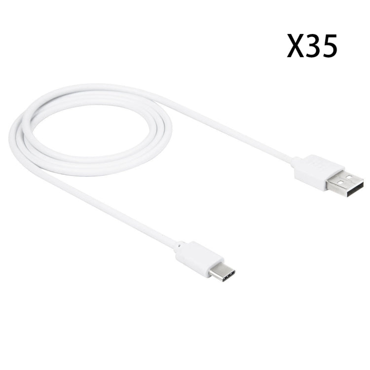 35 PCS 1m USB-C / Type-C to USB 2.0 Data & Charging Cable Kit with Candy Cans Package, For Galaxy S8 & S8 + / LG G6 / Huawei P10 & P10 Plus / Oneplus 5 / Xiaomi Mi6 & Max 2 /and other Smartphones