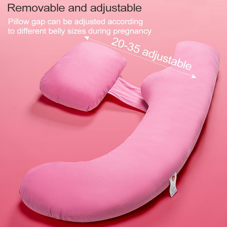 U Shape Pregnancy Comfortable Pillows Maternity Pregnant Waist Side Sleepers Back Cushion (Blue)