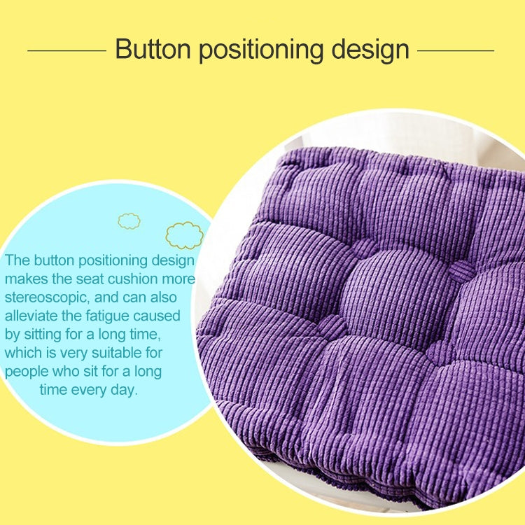 Thickened Square Computer Chair Cushion Floor Mat for Office Classroom Home, Size:38x38cm