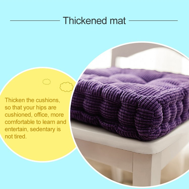 Thickened Square Computer Chair Cushion Floor Mat for Office Classroom Home, Size:43x43cm