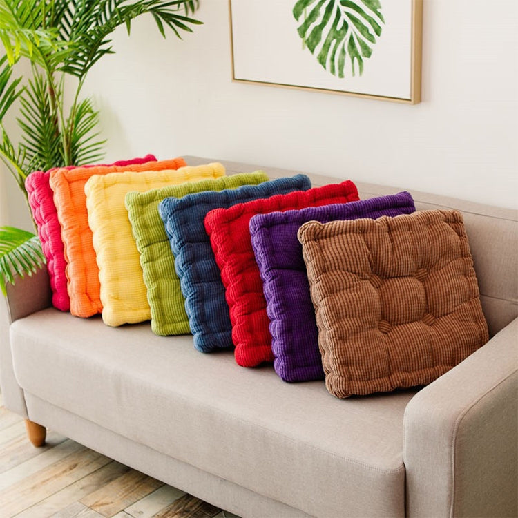 Thickened Square Computer Chair Cushion Floor Mat for Office Classroom Home, Size:48x48cm