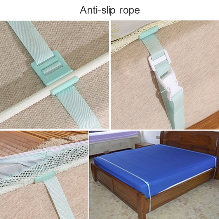 Square Ceiling Zipper Mosquito Net Encryption Zipper Three Door Stainless Steel Bracket Defence Mosquito for 1.5m Bed(Yellow)