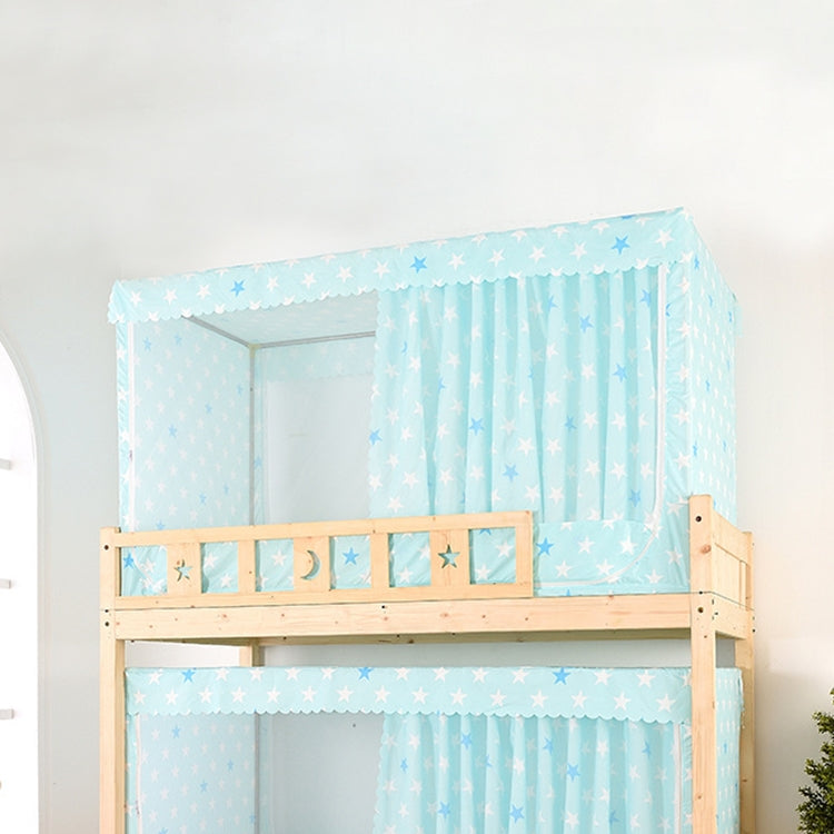 Students Dormitory Blackout Cloth Zipper Mosquito Net for 80cm Width Upper Berth