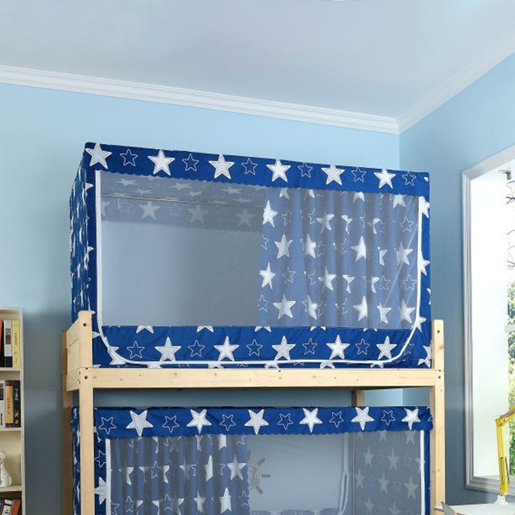 Students Dormitory Blackout Cloth Zipper Mosquito Net for 80cm Width Upper Berth