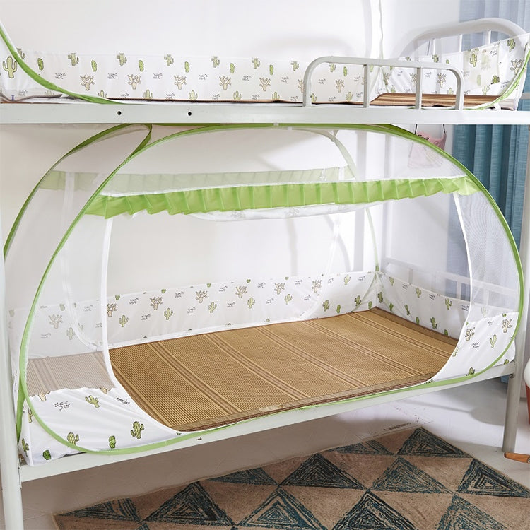 Student Dormitory Free Installation Yurt Mosquito Net Encryption Zipper Double Door Defence Mosquito for 135cm Width Lower Berth