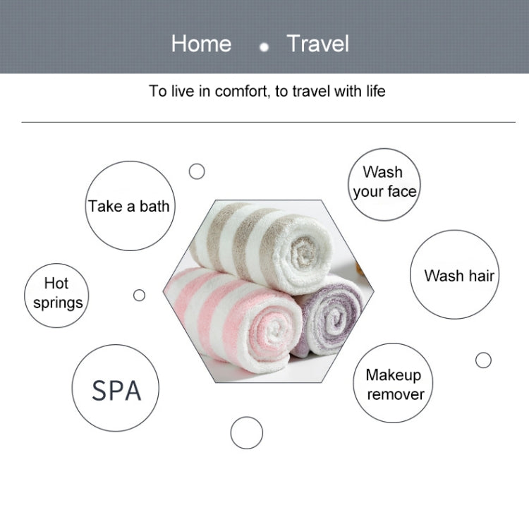 Polyester Coral Velvet Cation Bath Towel Super Absorbent  Bathroom Soft Cloth Wipe Towel, Size: 70x140cm (Coffee)