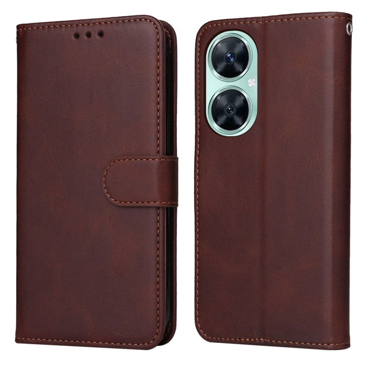For Huawei nova 11i / Maimang 20 5G / Enjoy 60 Pro Classic Calf Texture Flip Leather Phone Case
