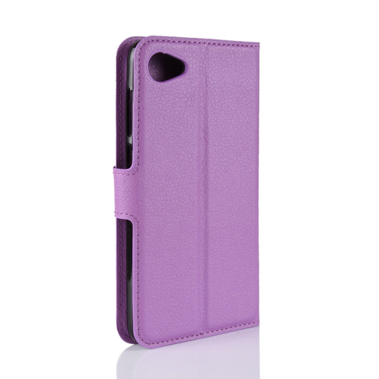 For HTC Desire 12 Litchi Texture Horizontal Flip Leather Case with Wallet & Holder & Card Slots
