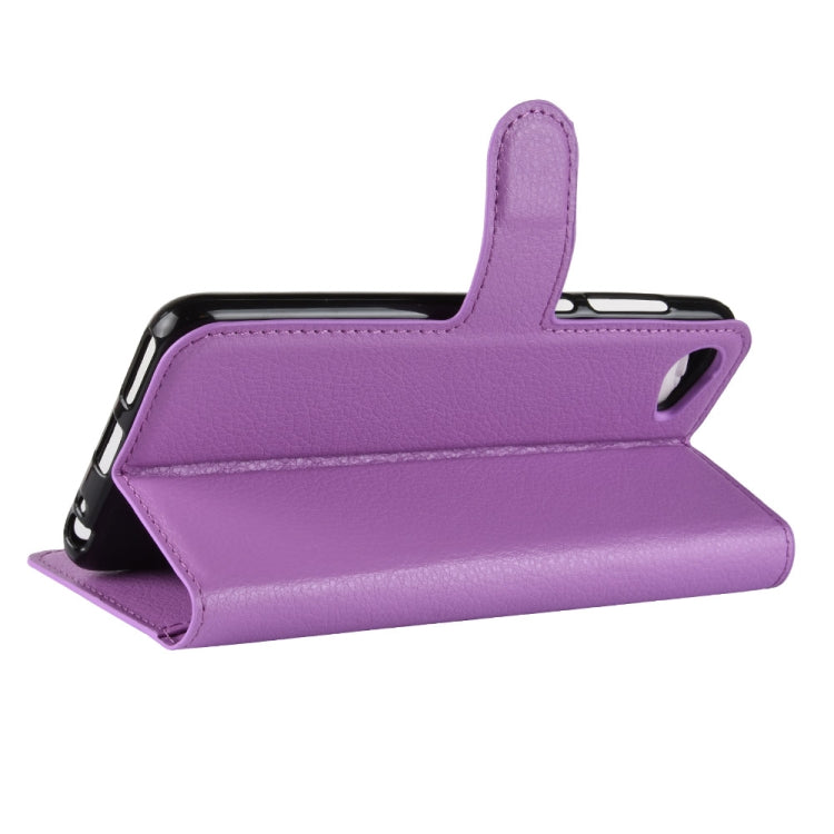 For HTC Desire 12 Litchi Texture Horizontal Flip Leather Case with Wallet & Holder & Card Slots