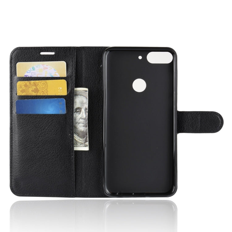 For HTC Desire 12+ Litchi Texture Horizontal Flip Leather Case with Wallet & Holder & Card Slots