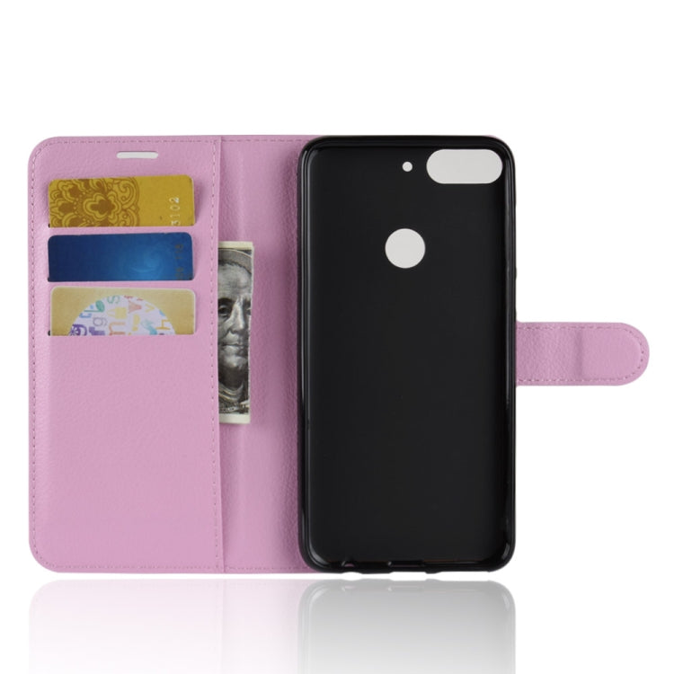 For HTC Desire 12+ Litchi Texture Horizontal Flip Leather Case with Wallet & Holder & Card Slots