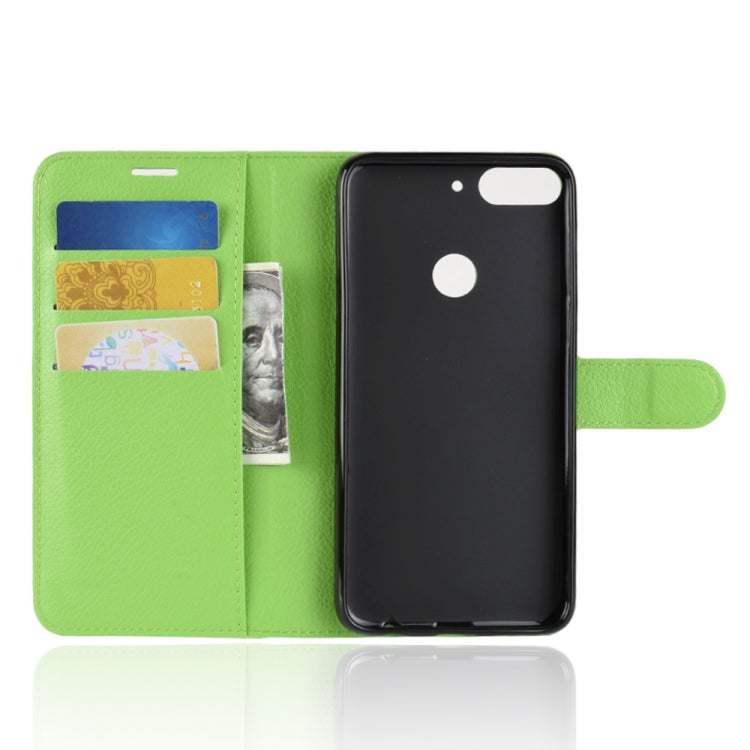 For HTC Desire 12+ Litchi Texture Horizontal Flip Leather Case with Wallet & Holder & Card Slots