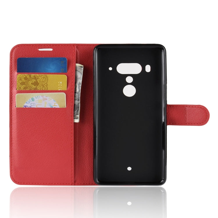 Litchi Texture Horizontal Flip Leather Case for HTC U12+, with Wallet & Holder & Card Slots