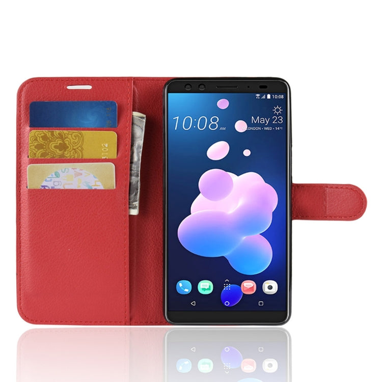 Litchi Texture Horizontal Flip Leather Case for HTC U12+, with Wallet & Holder & Card Slots