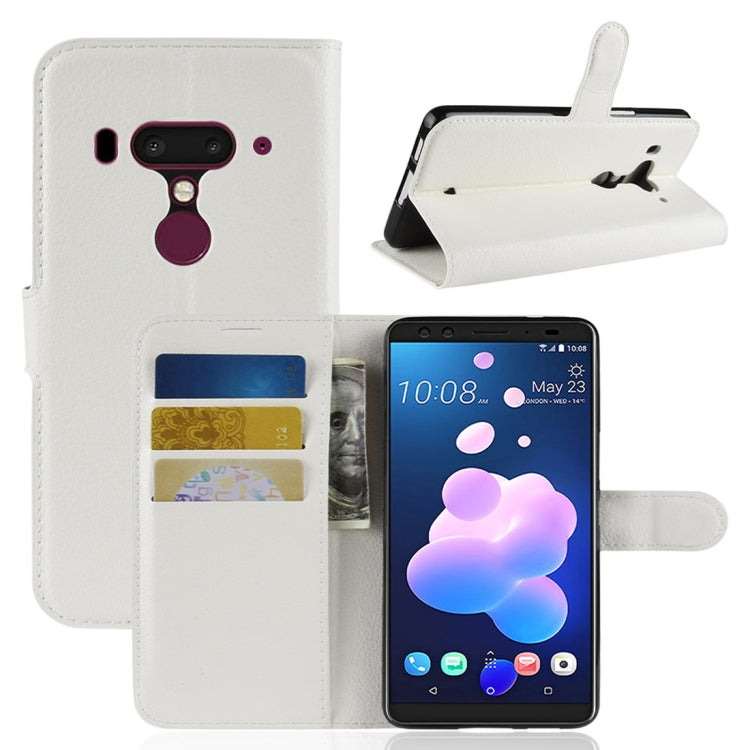Litchi Texture Horizontal Flip Leather Case for HTC U12+, with Wallet & Holder & Card Slots
