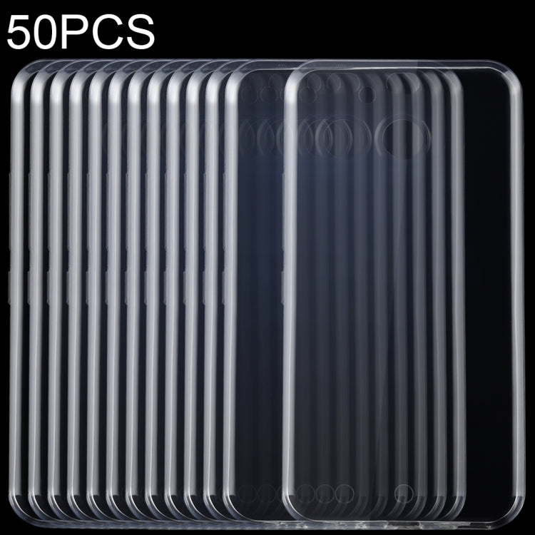 50 PCS 0.75mm Transparent TPU Case for HTC 10 EVO