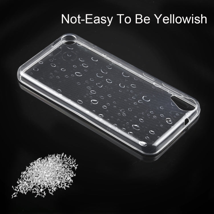 50 PCS 0.75mm Transparent TPU Case for HTC Desire 626