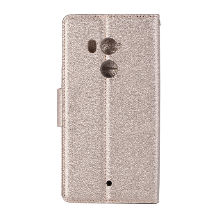 For HTC U11 Plus Silk Texture Horizontal Flip Leather Case with Holder & Card Slots & Wallet & Photo Frame