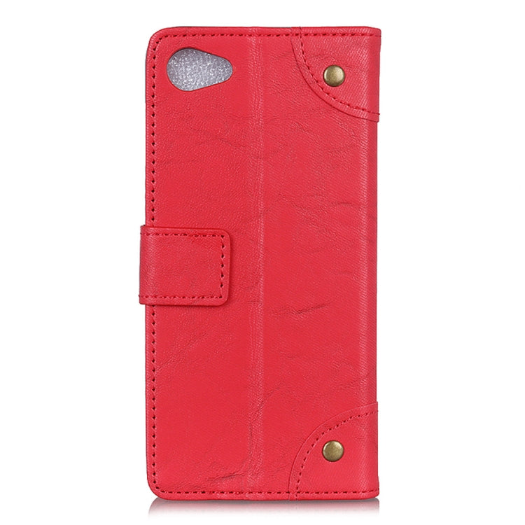 Copper Buckle Retro Crazy Horse Texture Horizontal Flip Leather Case for HTC Desire 12, with Holder & Card Slots & Wallet