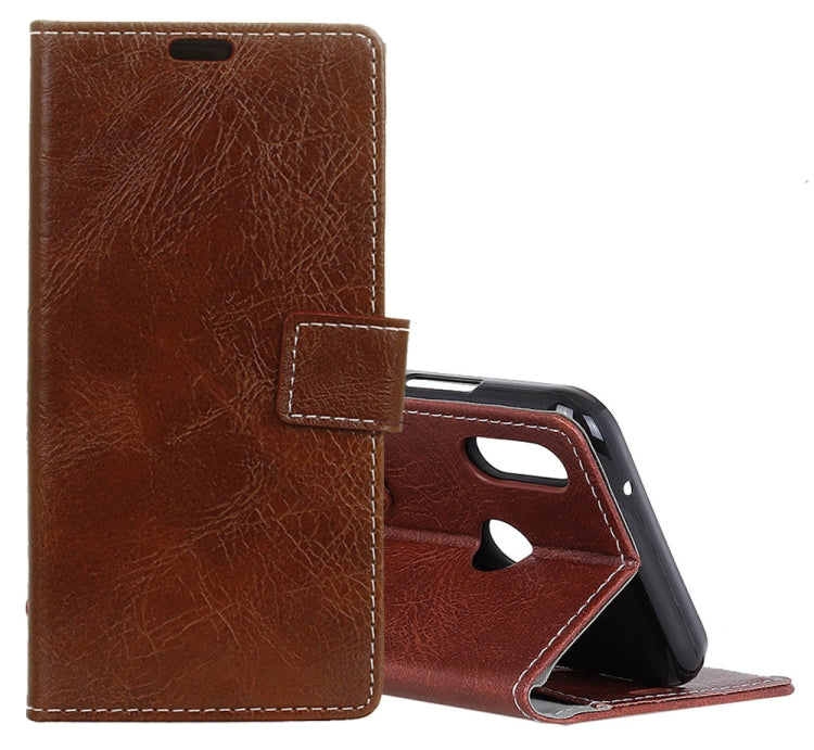 Retro Crazy Horse Texture Horizontal Flip Leather Case for HTC U12 Life, with Holder & Card Slots & Wallet & Photo Frame