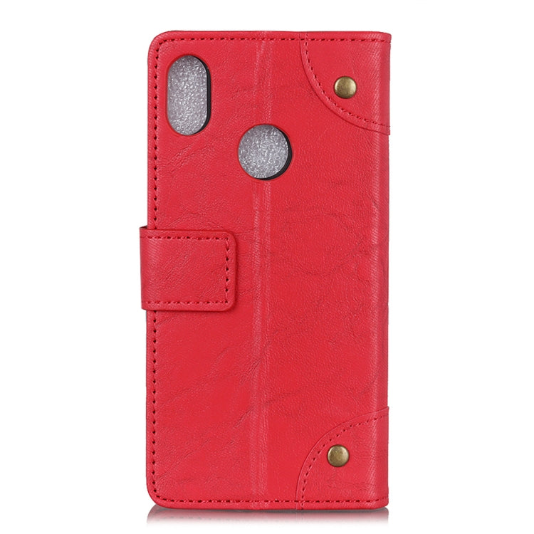 Copper Buckle Retro Crazy Horse Texture Horizontal Flip Leather Case for HTC U12 Life, with Holder & Card Slots & Wallet
