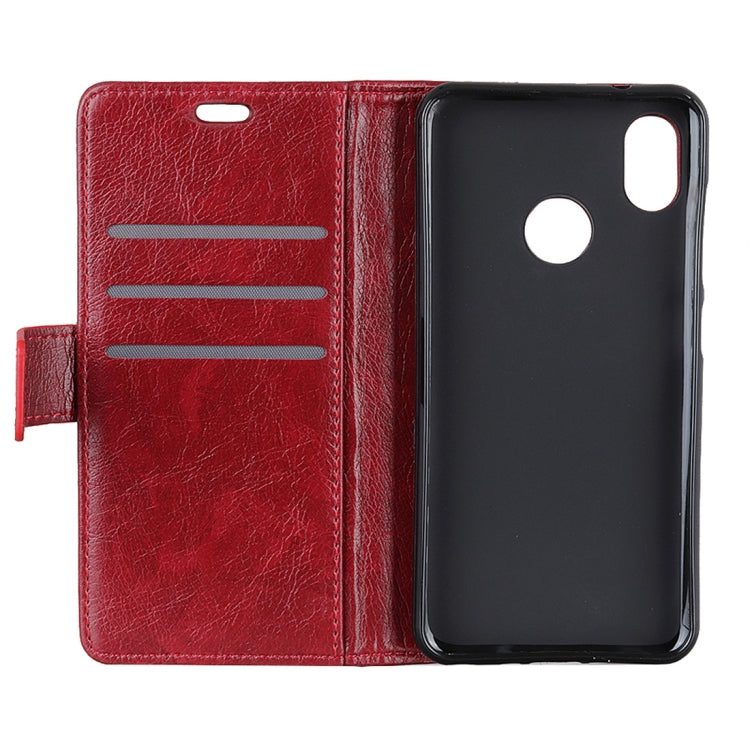 Copper Buckle Nappa Texture Horizontal Flip Leather Case for HTC U12 Life, with Holder & Card Slots & Wallet