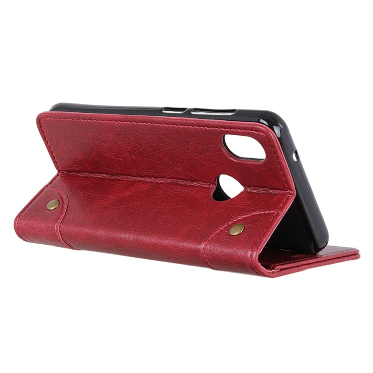 Copper Buckle Nappa Texture Horizontal Flip Leather Case for HTC U12 Life, with Holder & Card Slots & Wallet