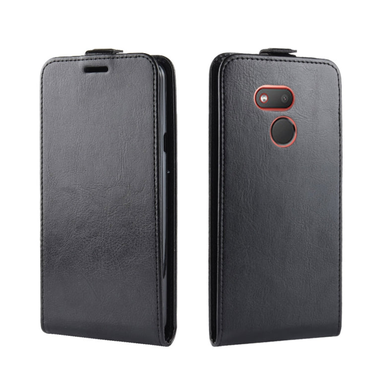 R64 Texture Vertical Flip Leather Case for HTC Desire 12S, with Card Slots & Photo Frame