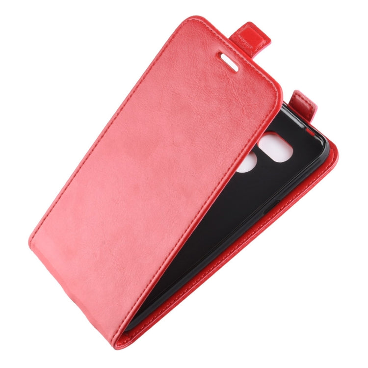 R64 Texture Vertical Flip Leather Case for HTC Desire 12S, with Card Slots & Photo Frame