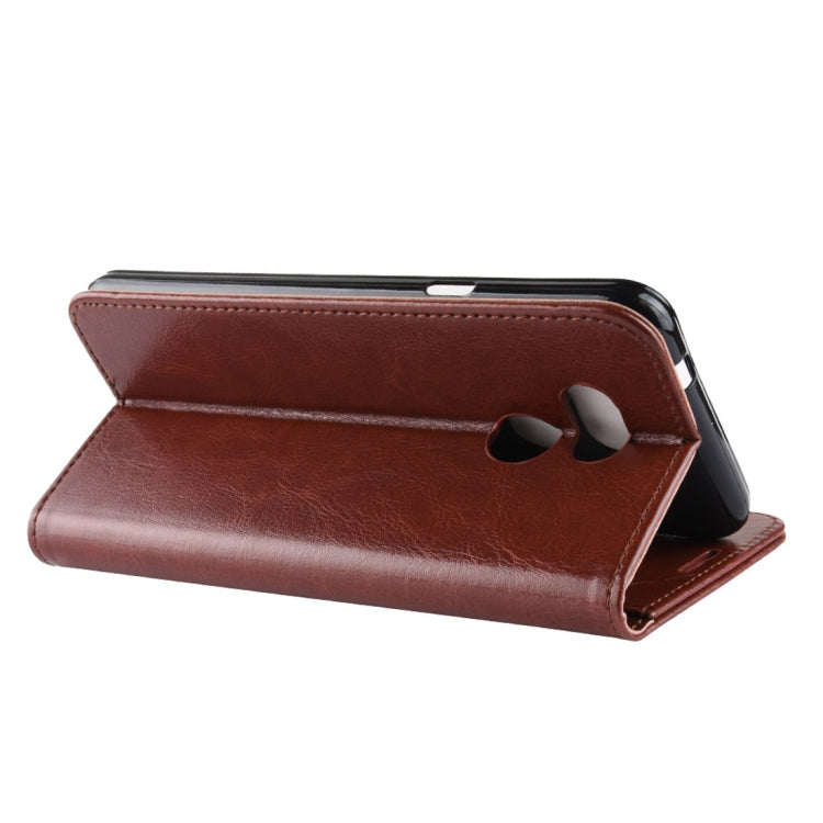 R64 Texture Single Fold Horizontal Flip Leather Case for HTC Desire 12S, with Holder & Wallet & Card Slots & Photo Frame