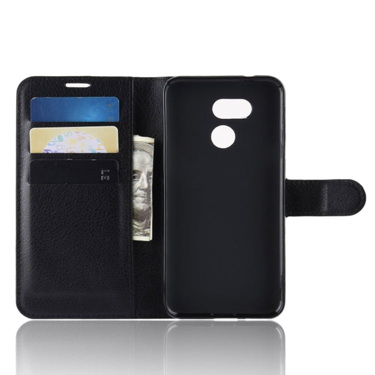 Litchi Texture Horizontal Flip Leather Case for HTC Desire 12S, with Wallet & Holder & Card Slots