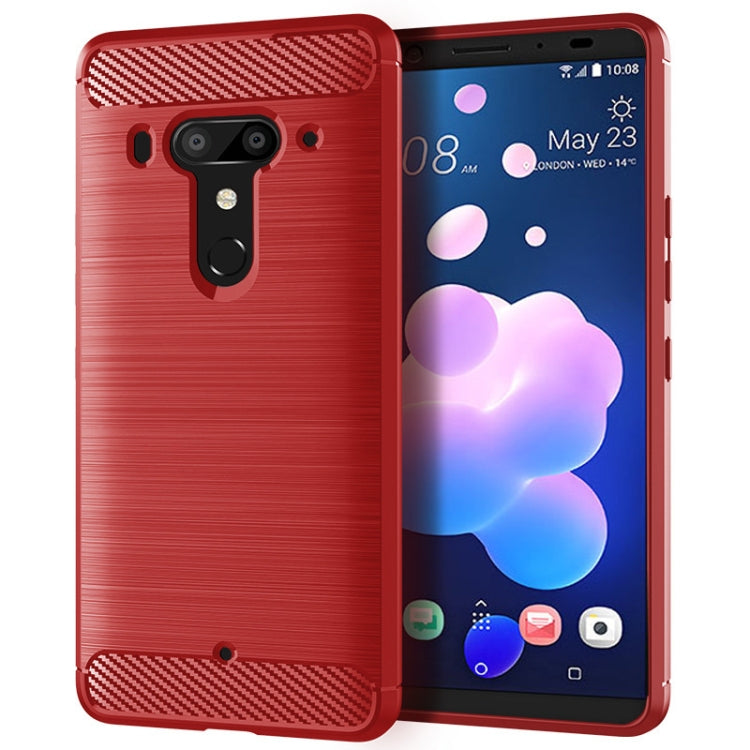 Brushed Texture Carbon Fiber Shockproof TPU Case for HTC Exodus 1