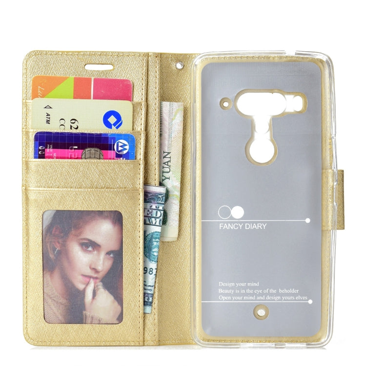 Silk Texture Horizontal Flip Leather Case for HTC U12+, with Holder & Card slots & Wallet & Photo Frame