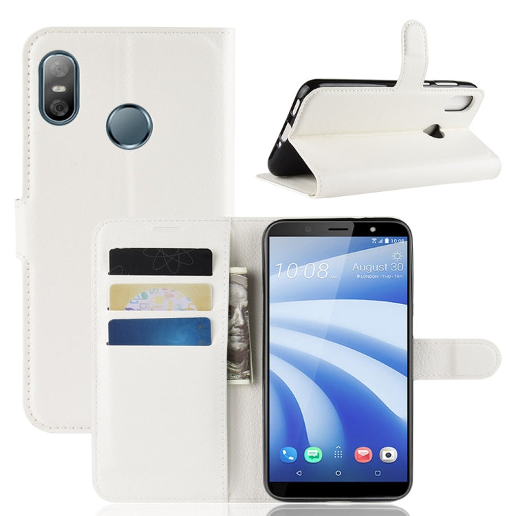 Litchi Texture Horizontal Flip Leather Case for HTC U12 life, with Wallet & Holder & Card Slots