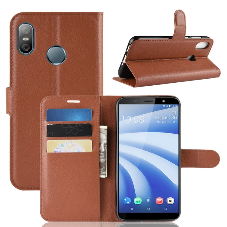 Litchi Texture Horizontal Flip Leather Case for HTC U12 life, with Wallet & Holder & Card Slots