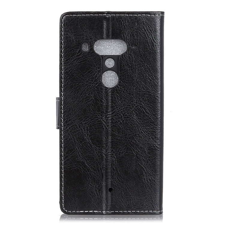 Retro Crazy Horse Texture Horizontal Flip Leather Case for HTC U12+, with Holder & Card Slots & Photo Frame