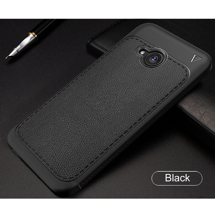 Lenuo Leshen Series for HTC U11 Life TPU Litchi Texture Dropproof Protective Back Cover Case