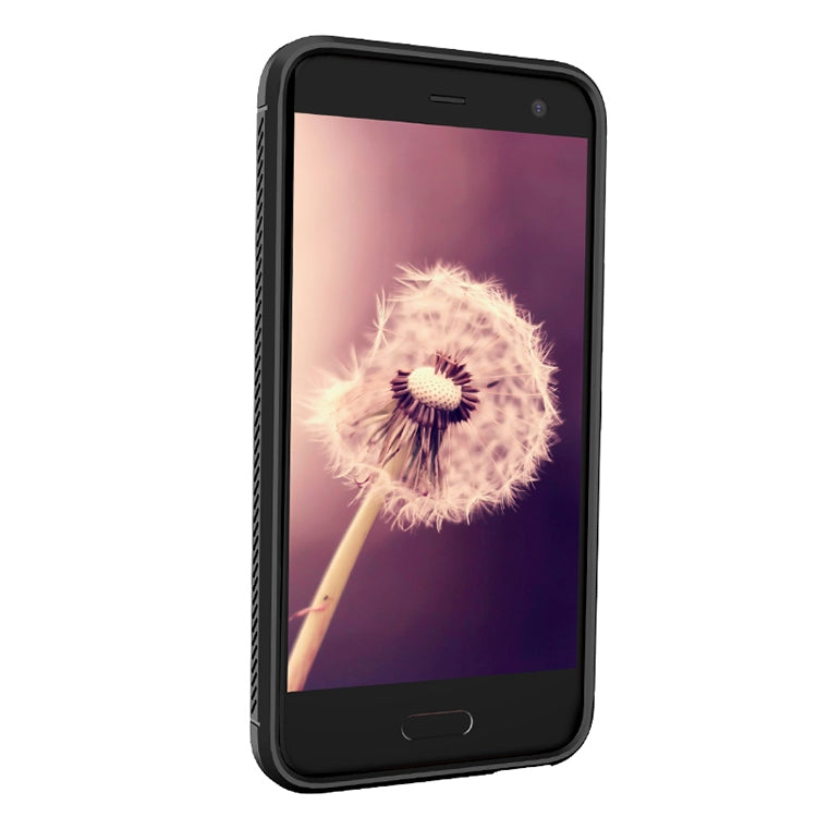 Lenuo Leshen Series for HTC U11 Life TPU Litchi Texture Dropproof Protective Back Cover Case