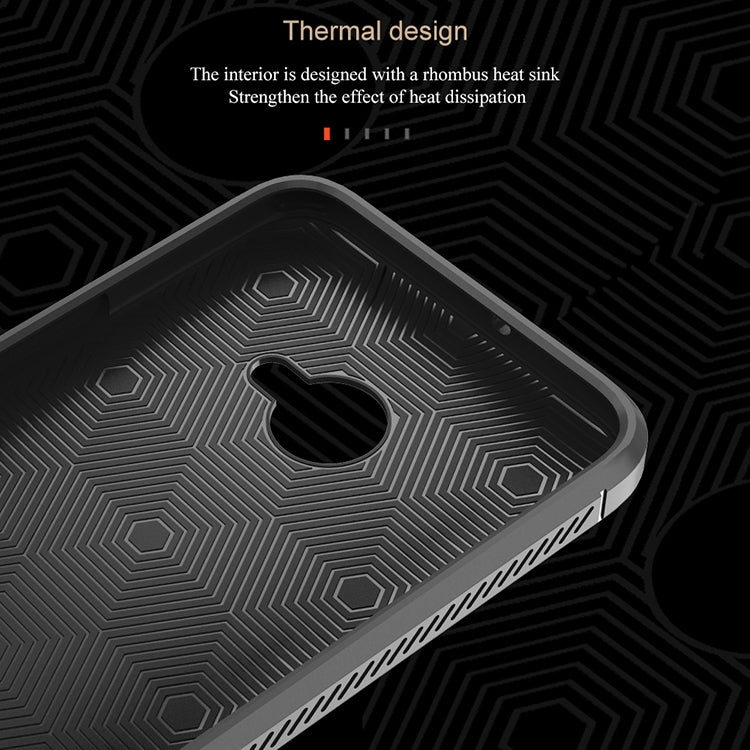 Lenuo Leshen Series for HTC U11 Life TPU Litchi Texture Dropproof Protective Back Cover Case