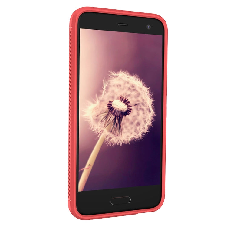 Lenuo Leshen Series for HTC U11 Life TPU Litchi Texture Dropproof Protective Back Cover Case