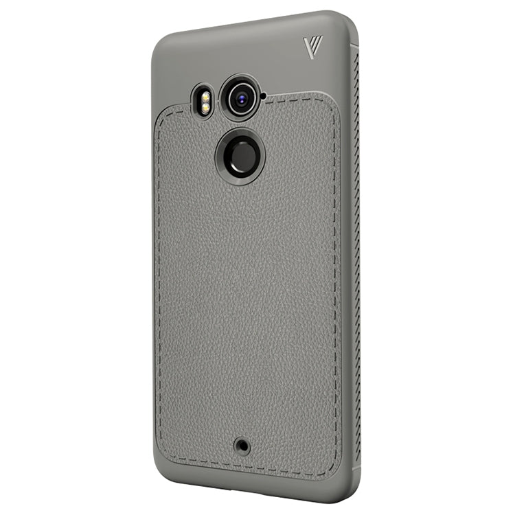 Lenuo Leshen Series for HTC U11+ TPU Litchi Texture Dropproof Protective Back Cover Case