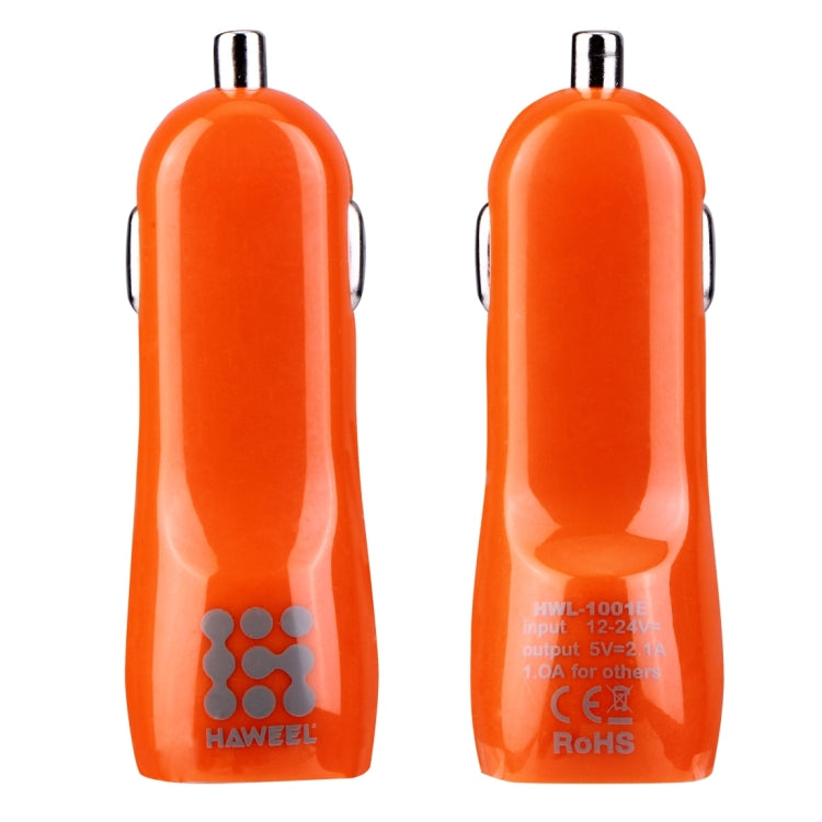 HAWEEL General 1A + 1A Dual USB Ports Car Charger