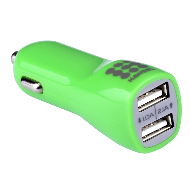 HAWEEL General 1A + 1A Dual USB Ports Car Charger