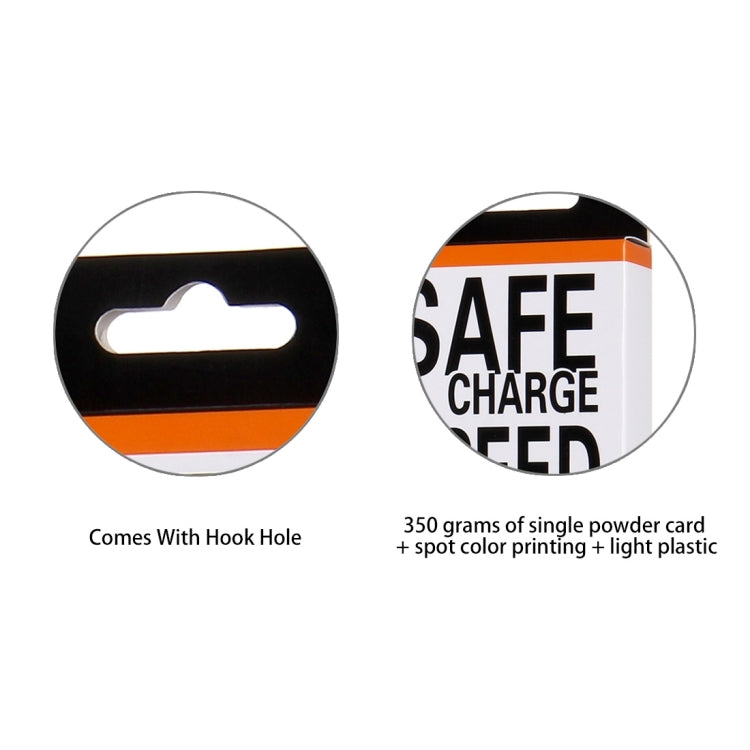 HAWEEL 20.1 x 6 x 2 cm Hang Hole Color Box Packing for 2m 8 Pin to USB Sync and Charging Cable (HWL-1012W)