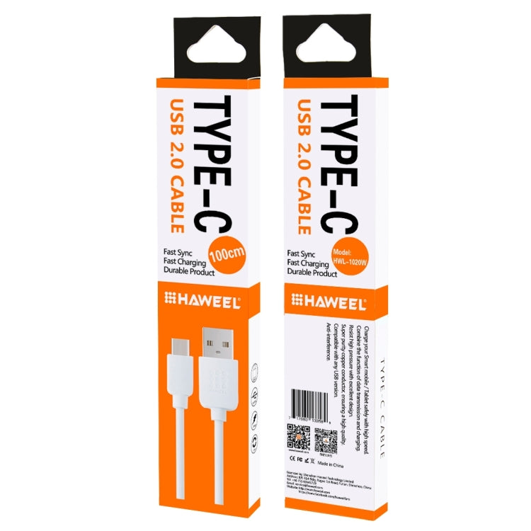 HAWEEL 1m USB-C / Type-C to USB 2.0 Data & Charging Cable
