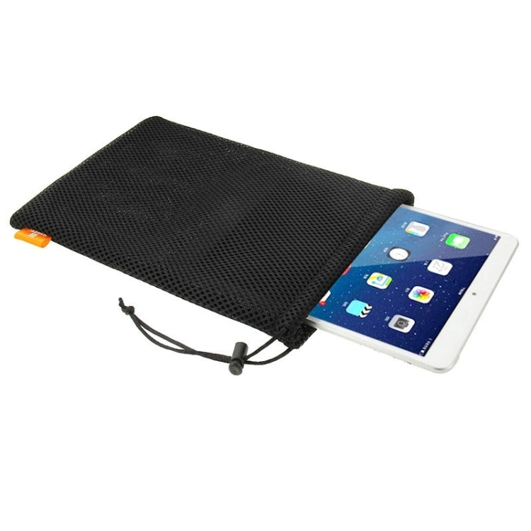 HAWEEL Nylon Mesh Pouch Bag with Stay Cord for iPad Air 2 & 1 / iPad 4 / 3 / 2 / 1, Size: 29cm x 19cm