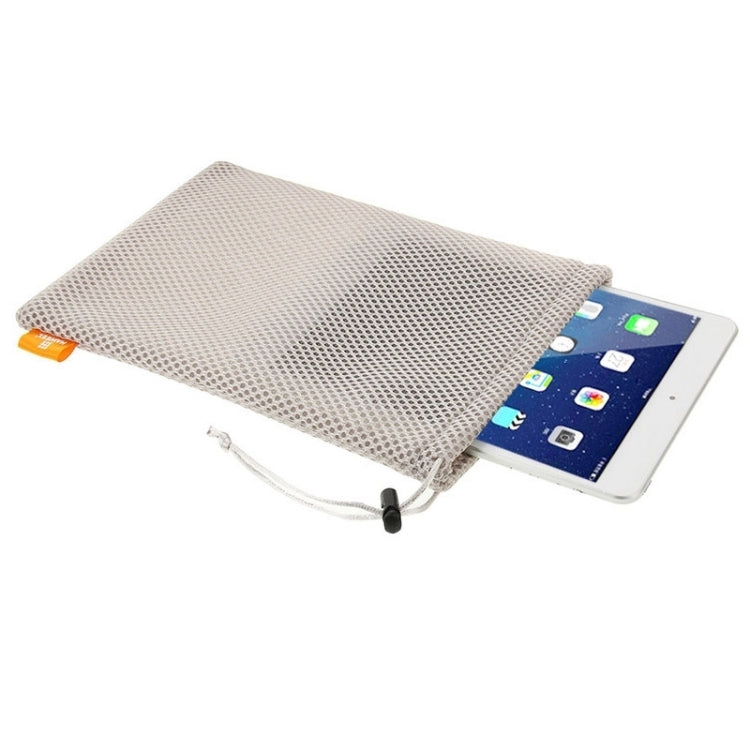 HAWEEL Nylon Mesh Pouch Bag with Stay Cord for iPad Air 2 & 1 / iPad 4 / 3 / 2 / 1, Size: 29cm x 19cm