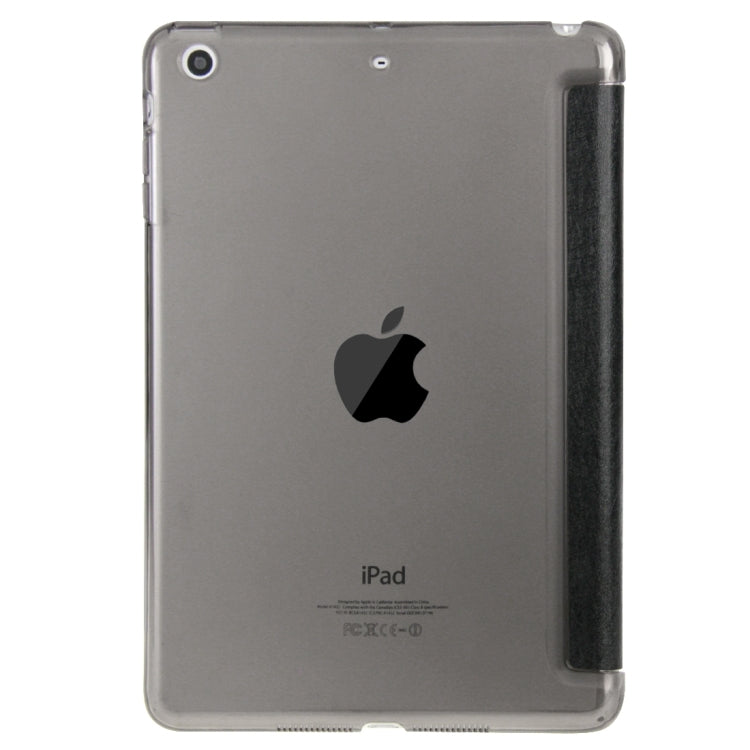 HAWEEL 3-folding Smart Case Clear Back Cover with Holder for iPad mini 3 / 2 / 1