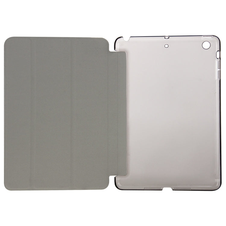 HAWEEL 3-folding Smart Case Clear Back Cover with Holder for iPad mini 3 / 2 / 1